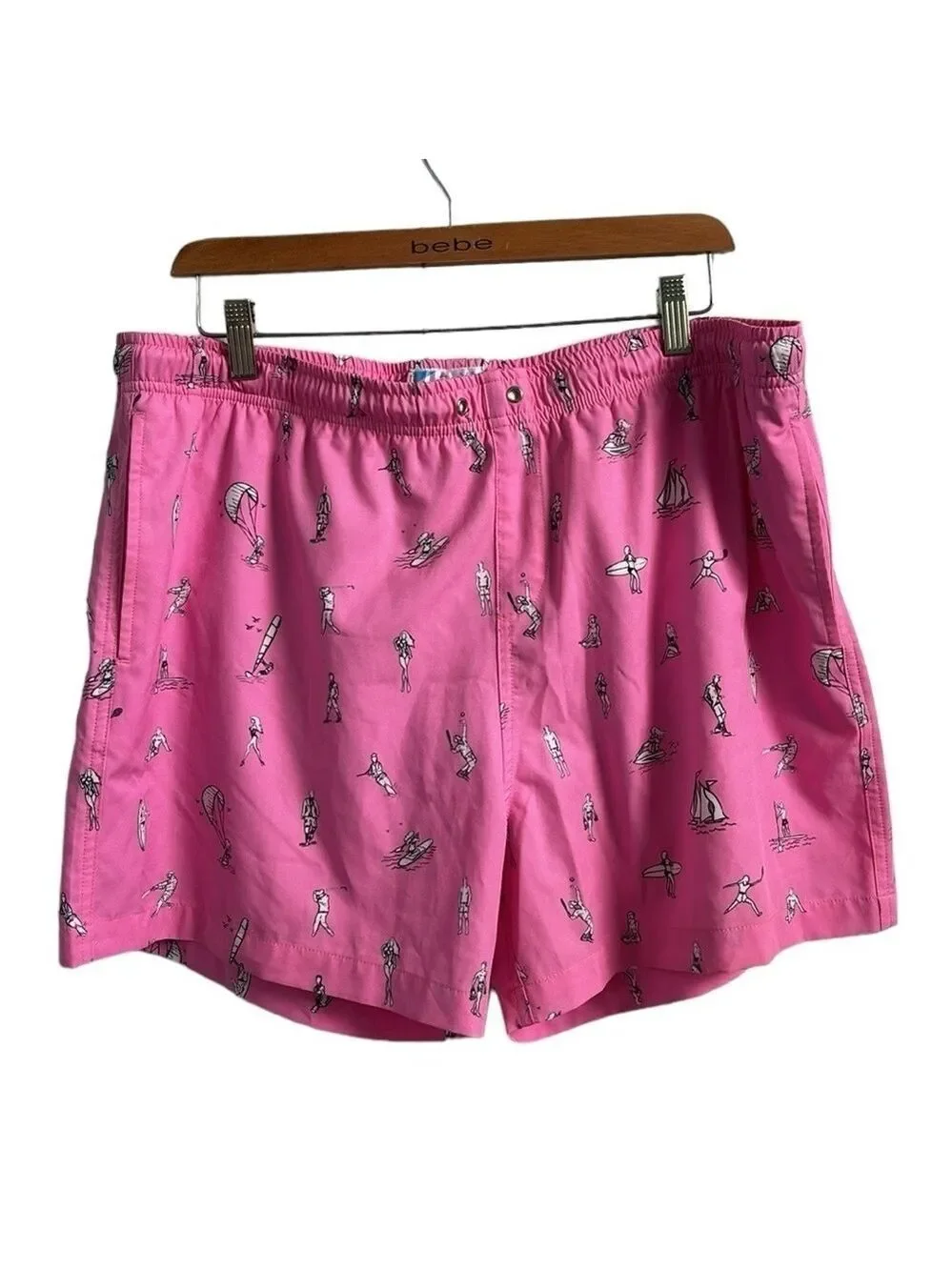 Bermies Pink Beach Swim Shorts Swimwear Size XL